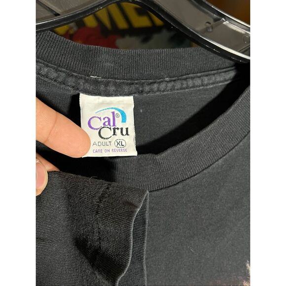 Vintage 90s Habitat Dolphin Outer Space AOP Nature Tee - Picture 4 of 5